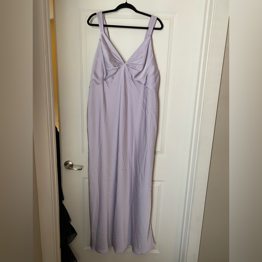 David’s Bridal Light Purple Maxi Dress